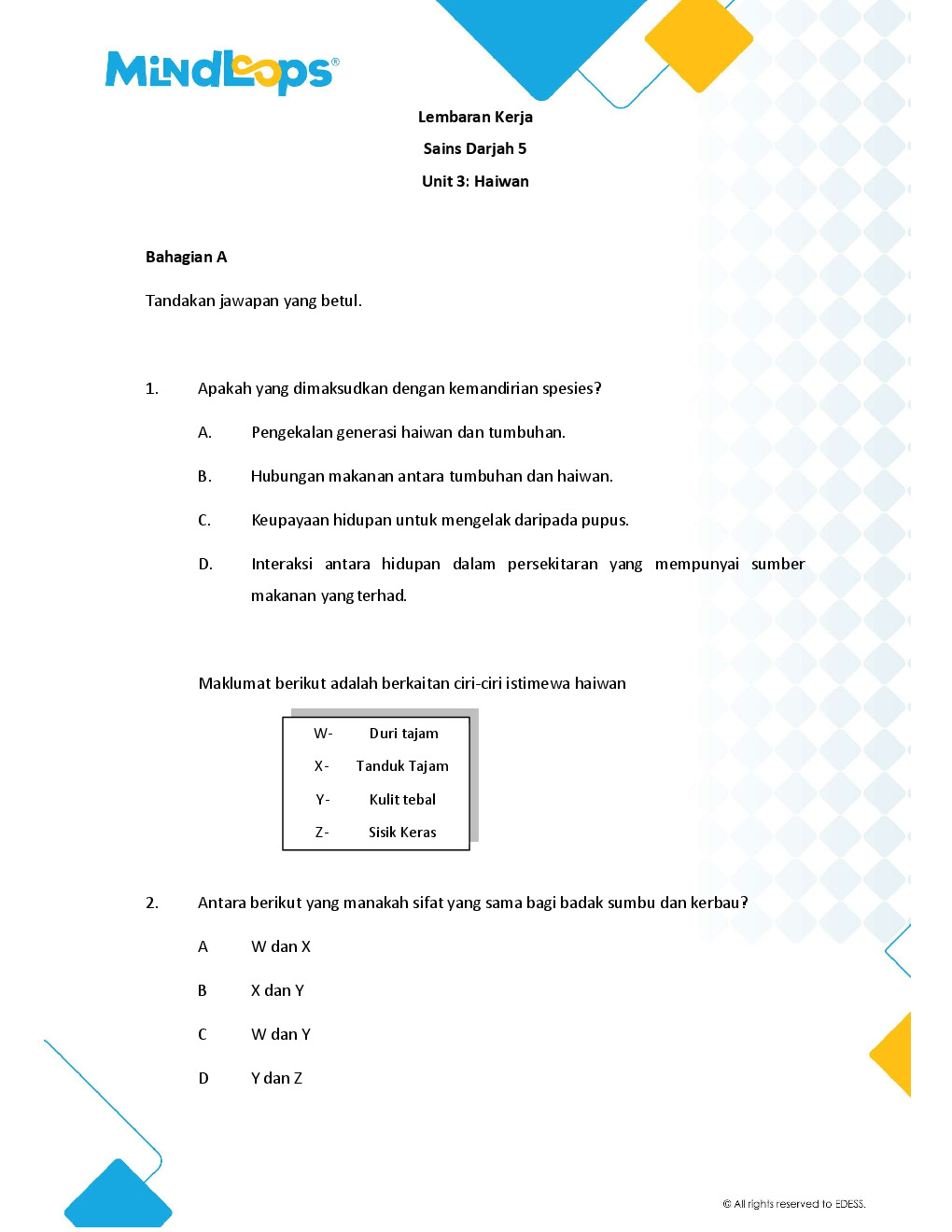 Unit 3 - Haiwan