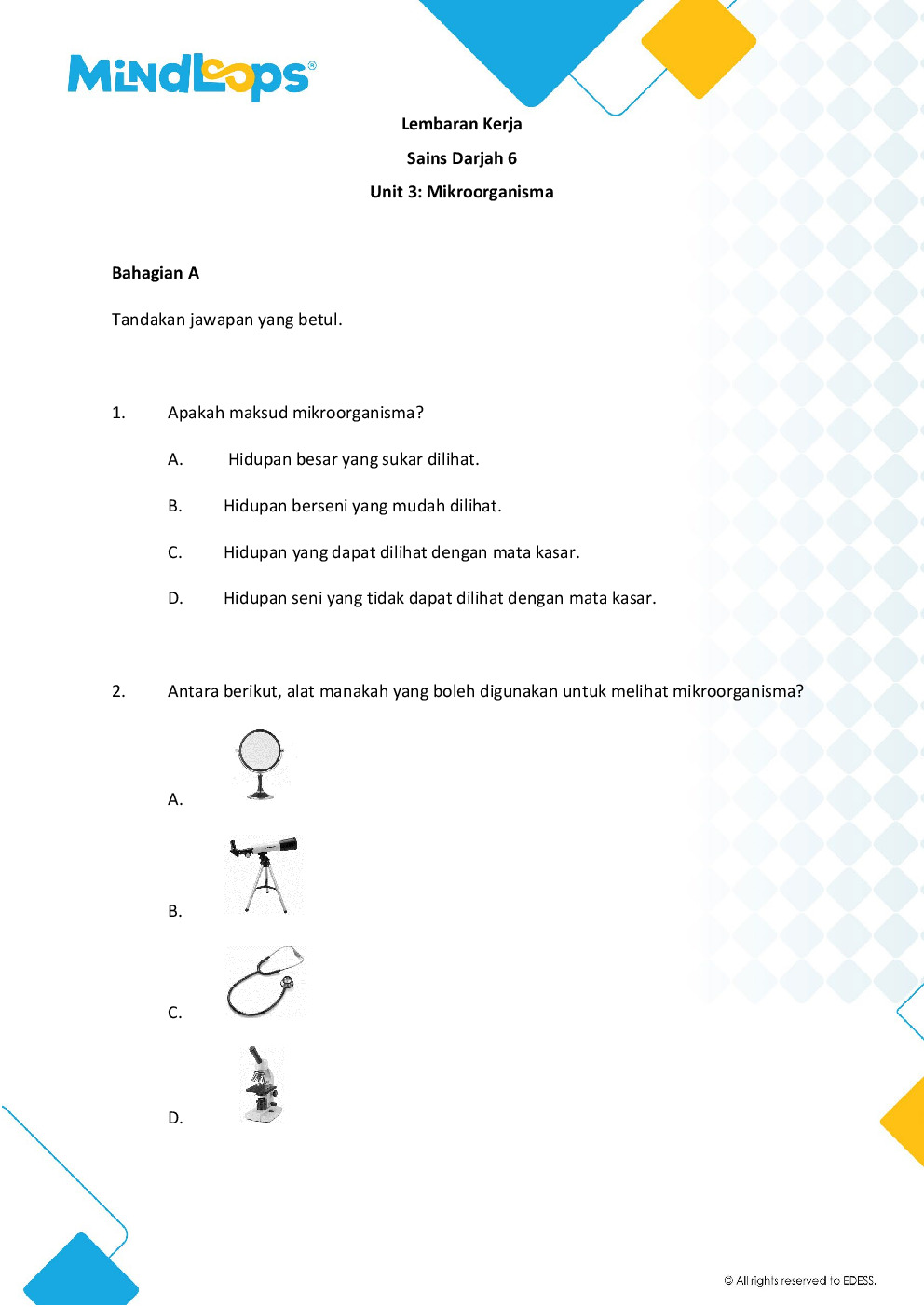 Unit 3 - Mikroorganisma