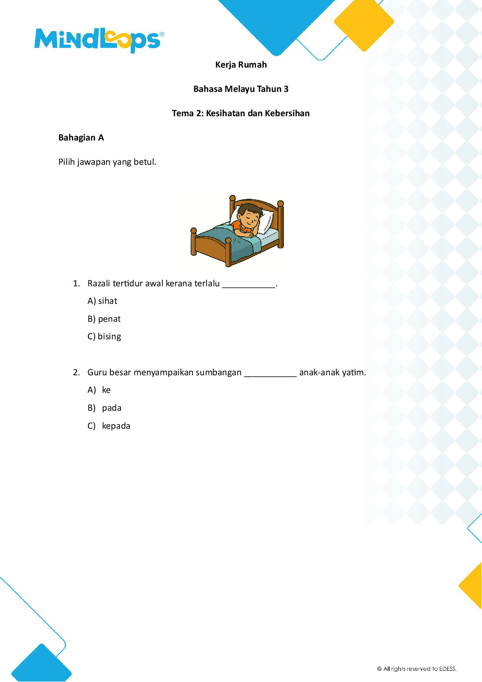 Tema 2 - Kesihatan dan Kebersihan