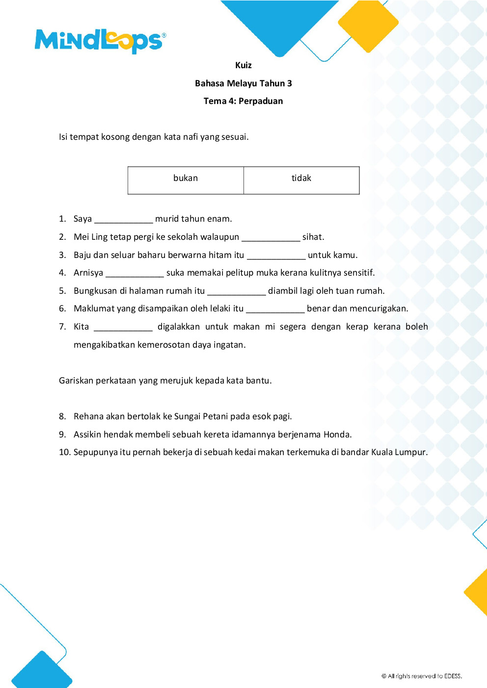 Tema 4 - Perpaduan