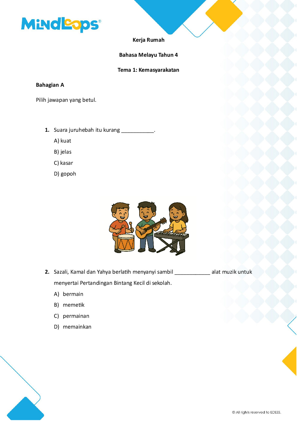 Tema 1 - Kemasyarakatan
