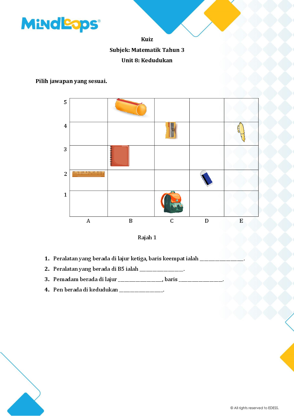 Unit 8 - Kedudukan