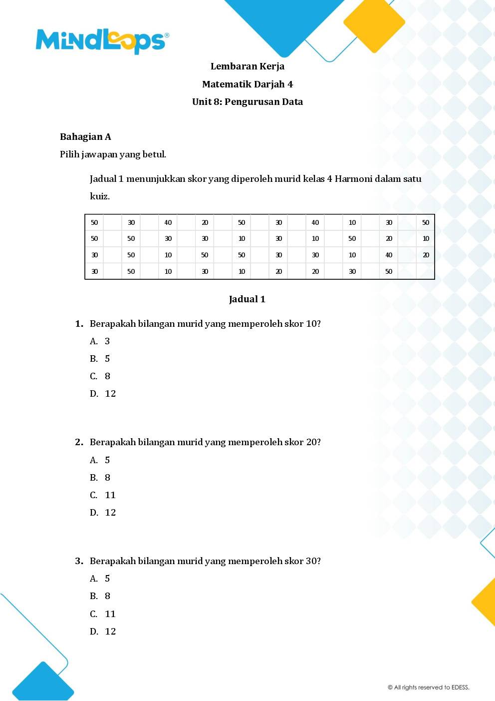 Unit 8 - Pengurusan Data