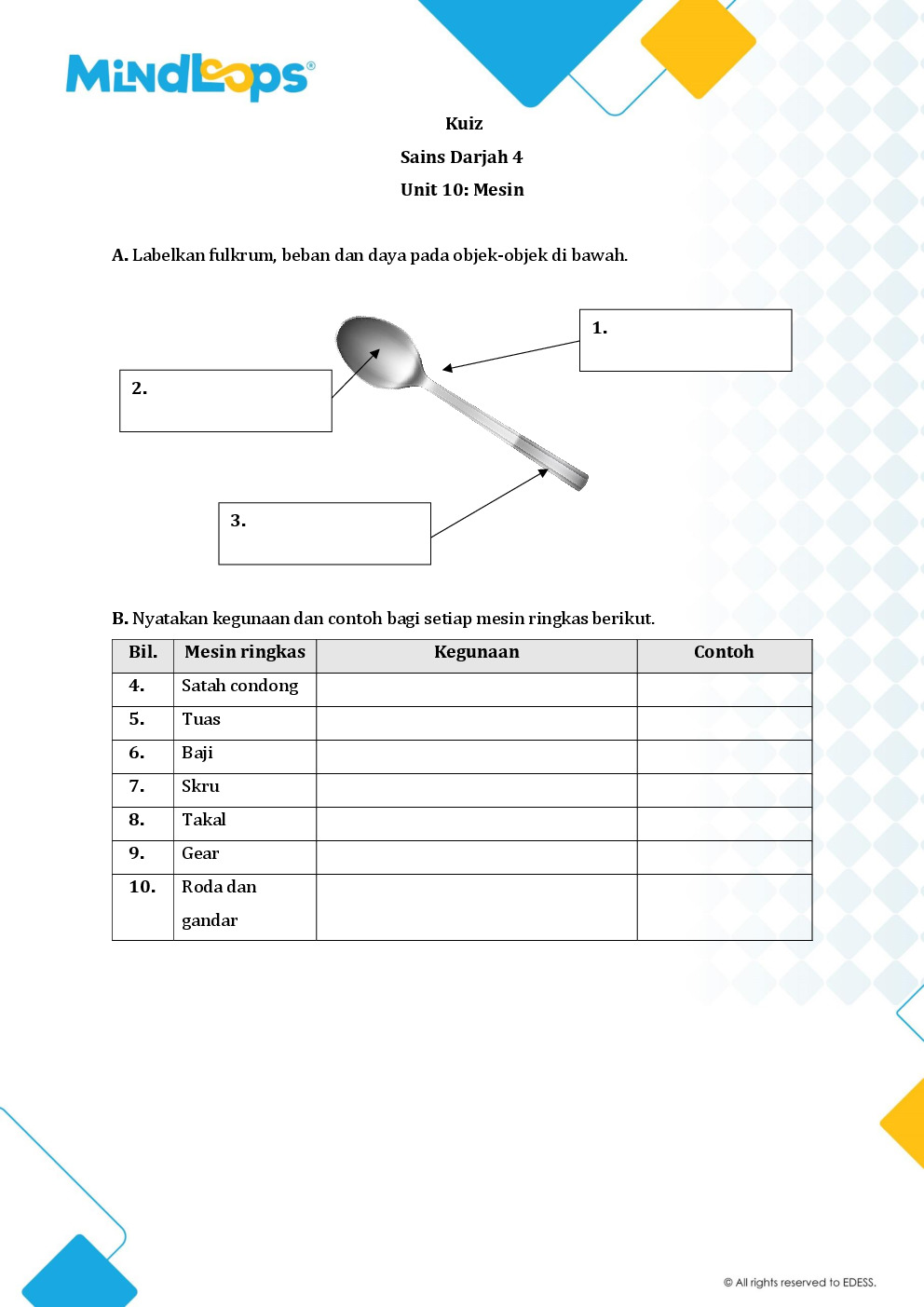 Unit 10 - Mesin